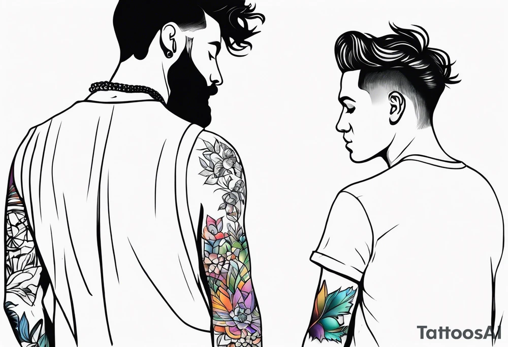 Homosexual men tattoo idea