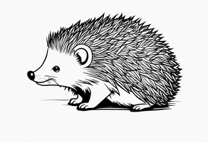 crying hedgehog tattoo idea