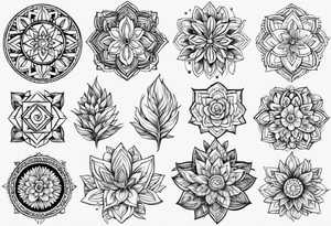 Gentileza mesclada com força e natureza mesclada com espírito viajante tattoo idea