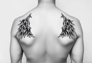 Left leg black out work with existing tattoo tattoo idea