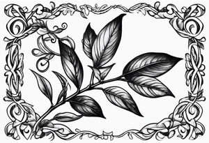 Make a sprig with bay leaf tattoo idea