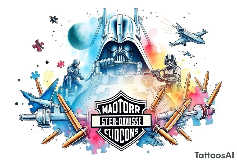memorial, futuristic, star wars, space, Harley Davidson, skateboarding, camping, puzzle pieces, video games, heaven, god, outdoors, bullets,
Seth J. Carter AKA "Darth Carter"
12/29/88-01/06/2025 tattoo idea