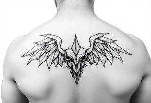 minimalist style focusing on power and complexity. tattoo idea