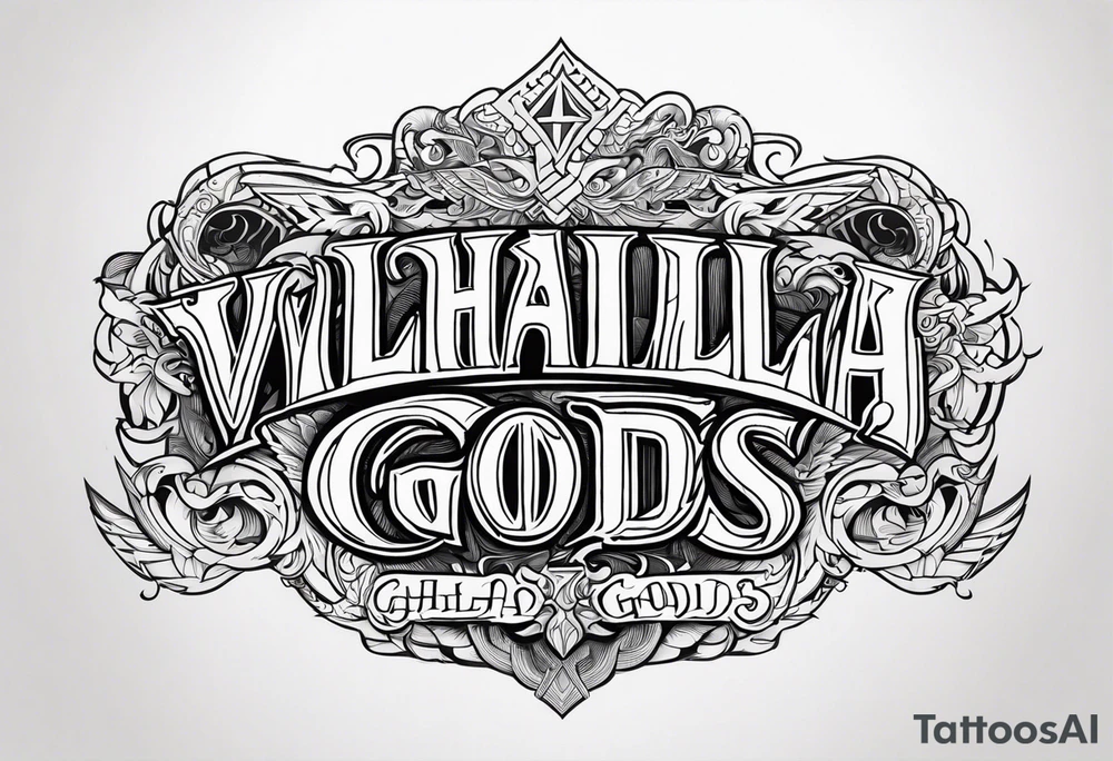 Valhalla gods tattoo idea