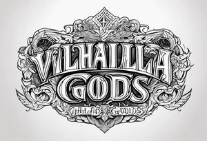 Valhalla gods tattoo idea