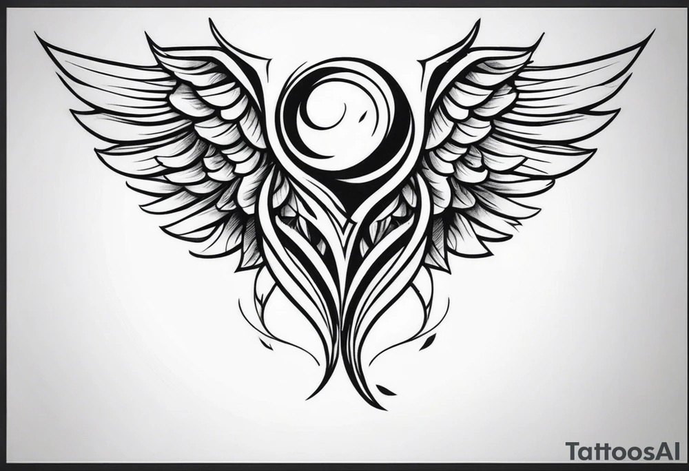 wings tattoo in leg for men tattoo idea
