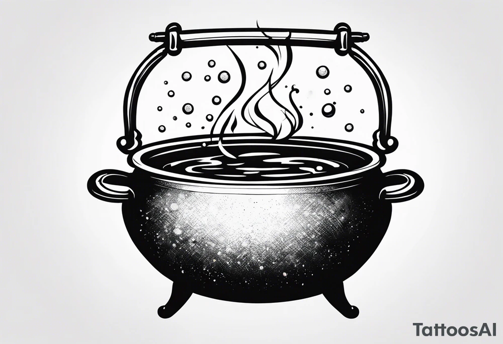 Bubbling Cauldron tattoo idea