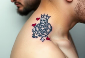 warrior 
king of hearts tattoo idea