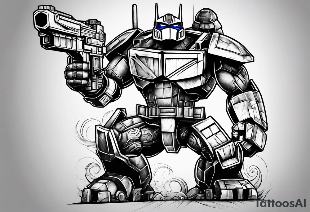 Optimus prime, ninja turtles, tattoo idea