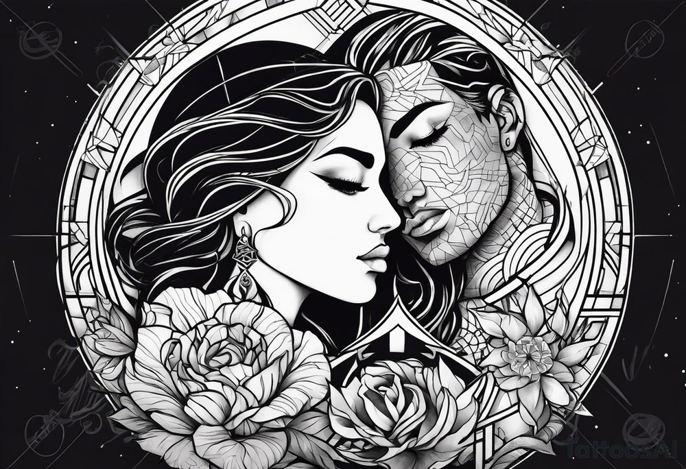 Virgo and Scorpio together tattoo idea