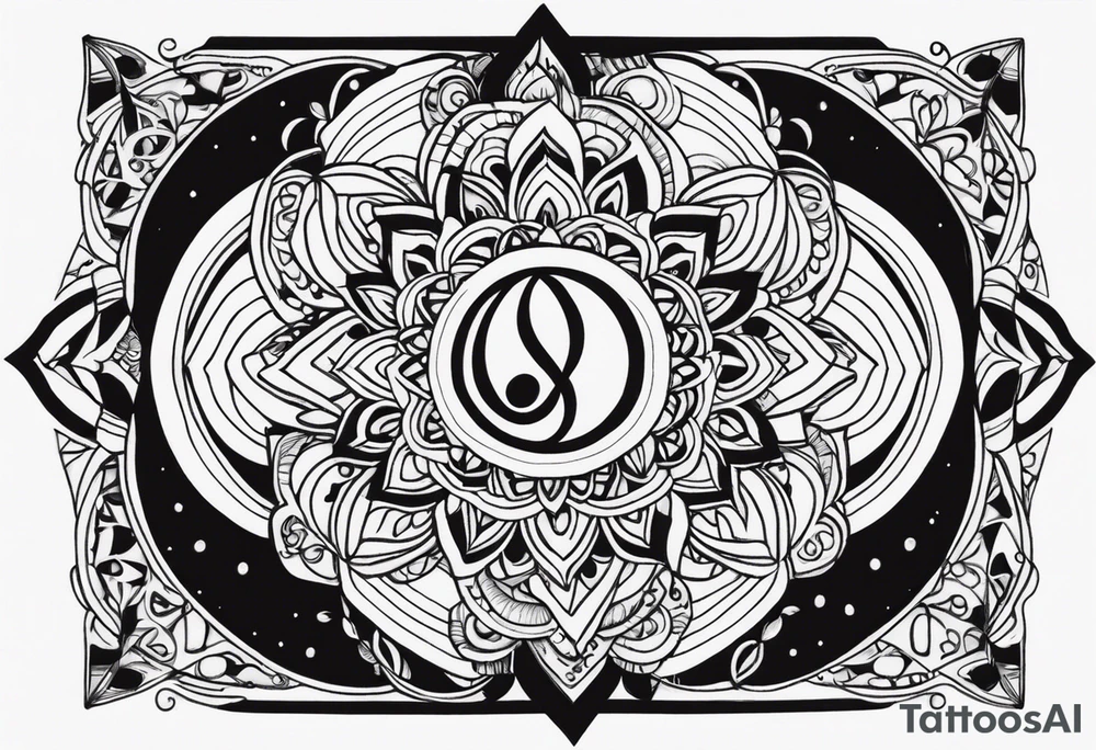 hippie, psychedelic, music tattoo idea