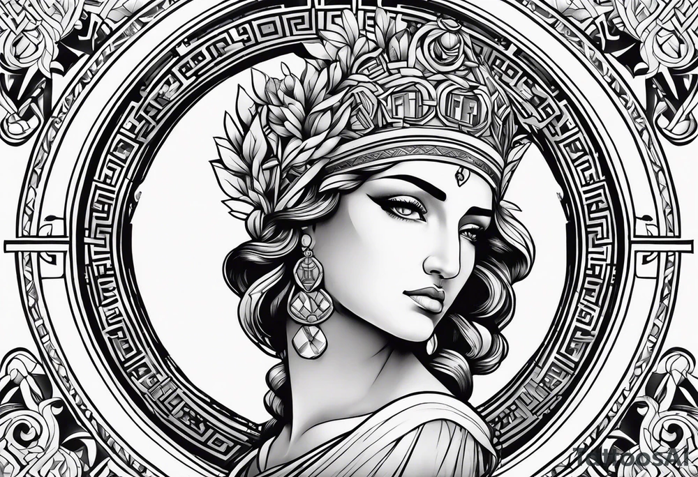 greek goddess tattoo idea