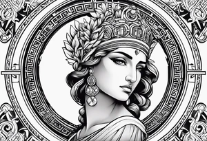 greek goddess tattoo idea