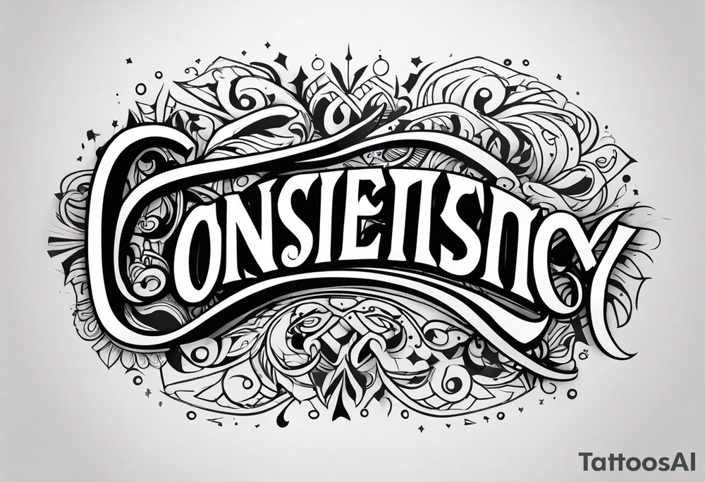 consistency tattoo idea