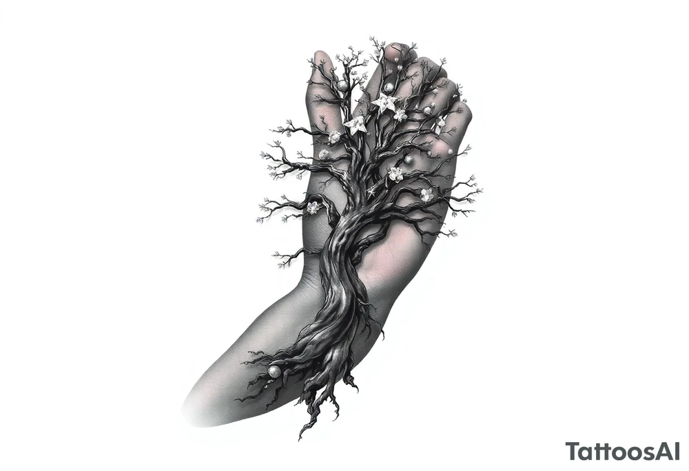 Tree covering entire arm/hand tattoo idea