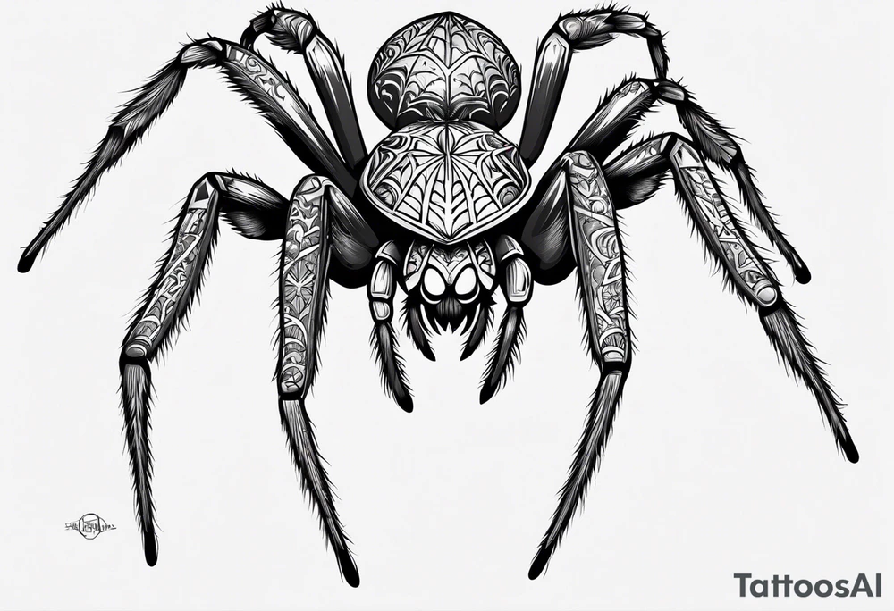Spider tattoo idea