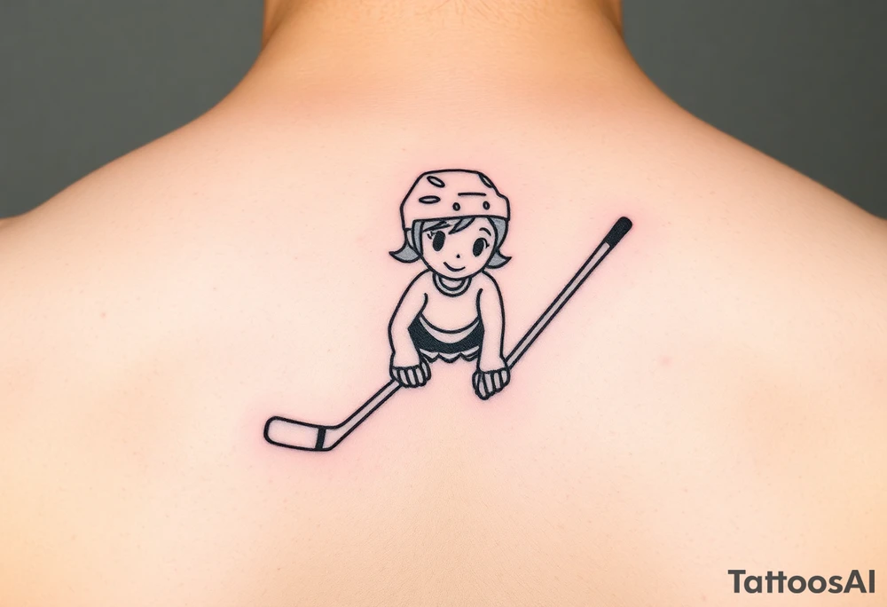 Ella hockey theme tattoo idea