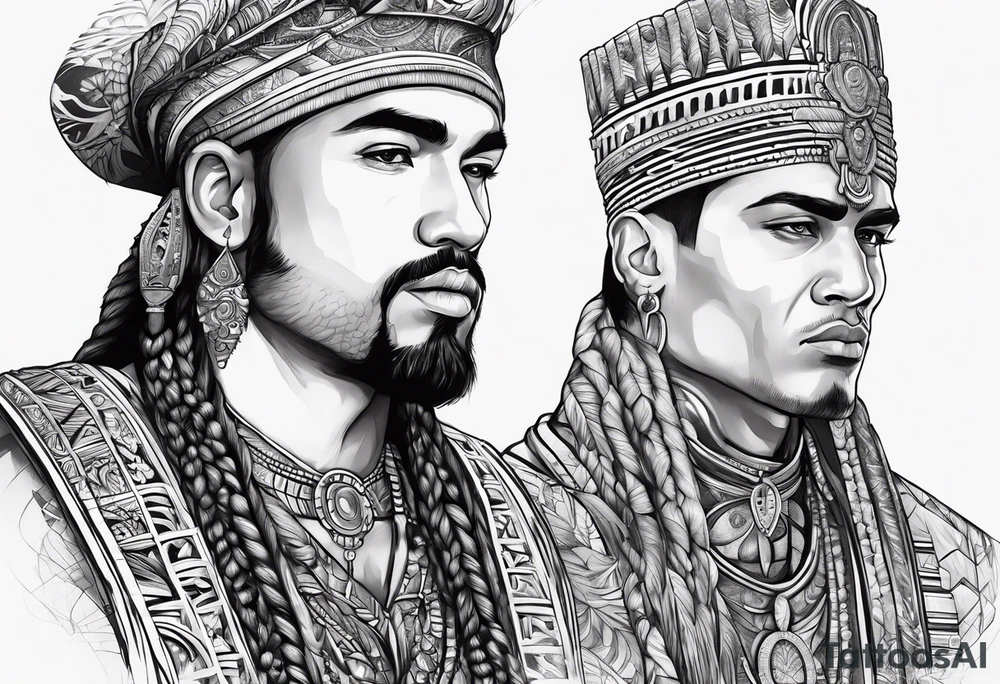 Jachin and boaz pillars tattoo idea