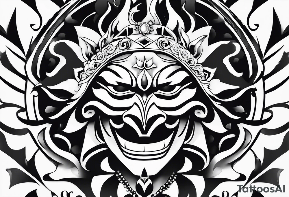 dolflamingo one piece face tattoo idea
