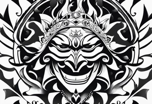 dolflamingo one piece face tattoo idea