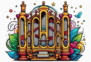 Pipe organ tattoo idea