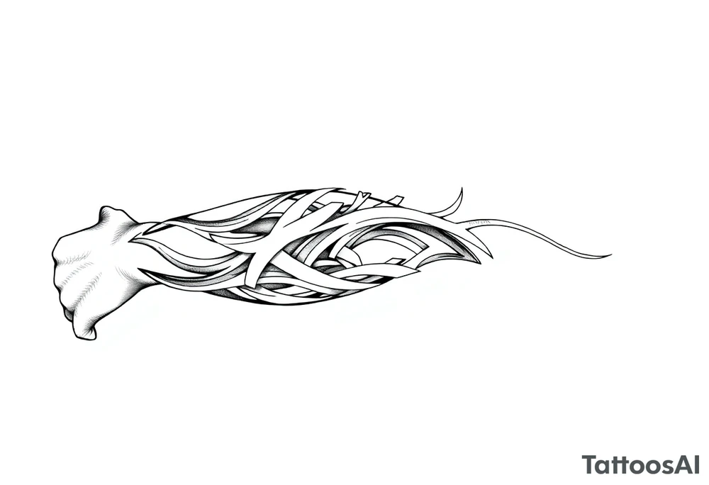 Tribal Sicilian sleeve tattoo idea