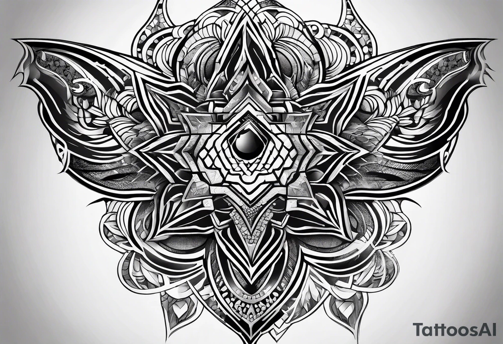 Tribal honeycomb tattoo idea