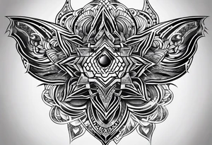Tribal honeycomb tattoo idea