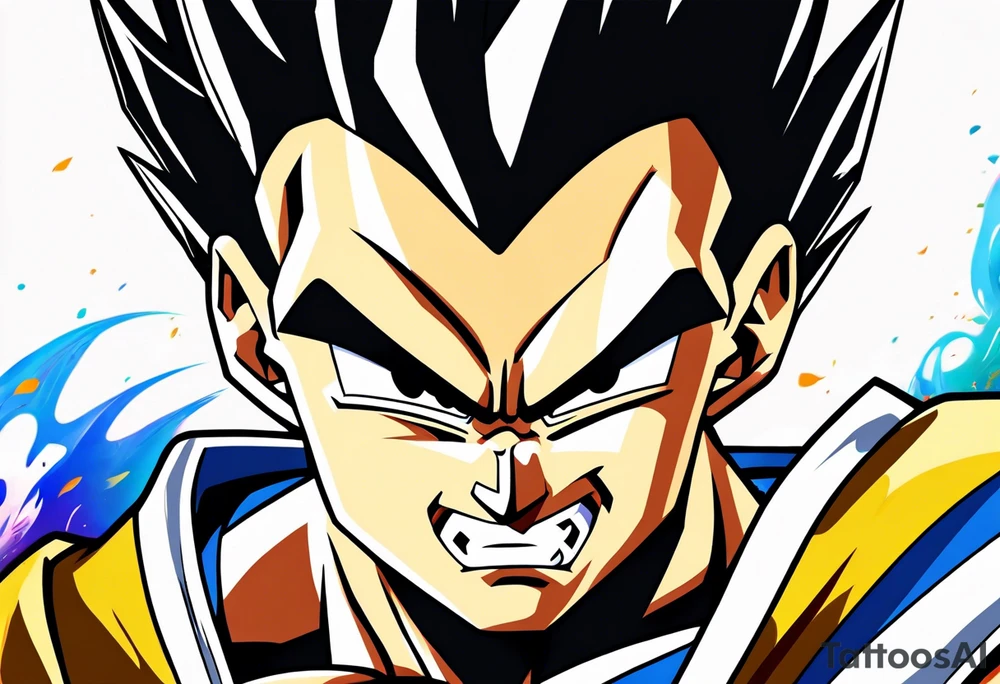 Vegeta ultra ego tattoo idea