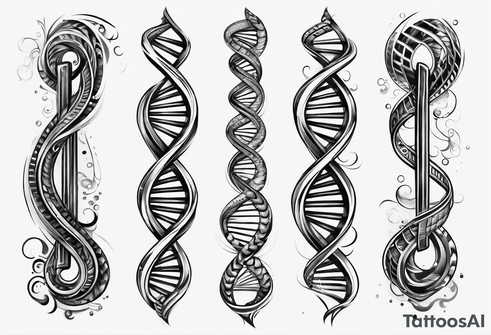 Dna strand tattoo idea
