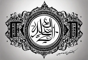arabic calligraphy of the translation, what doesnt kill you makes you stronger - Just writing tattoo idea