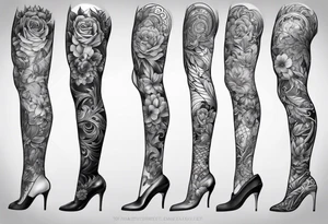 Full leg tattoo tattoo idea
