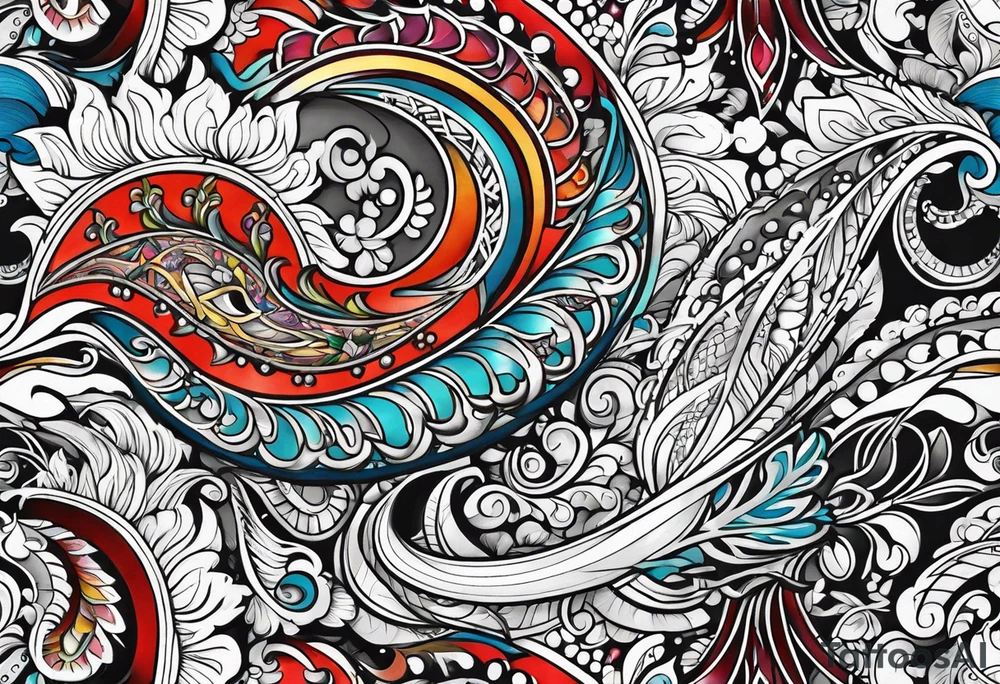 Paisley tattoo idea