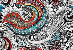 Paisley tattoo idea