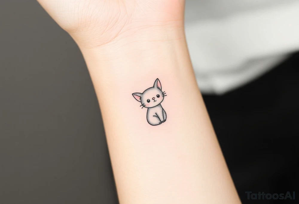 Cute cartoon wrist tattoo tattoo idea