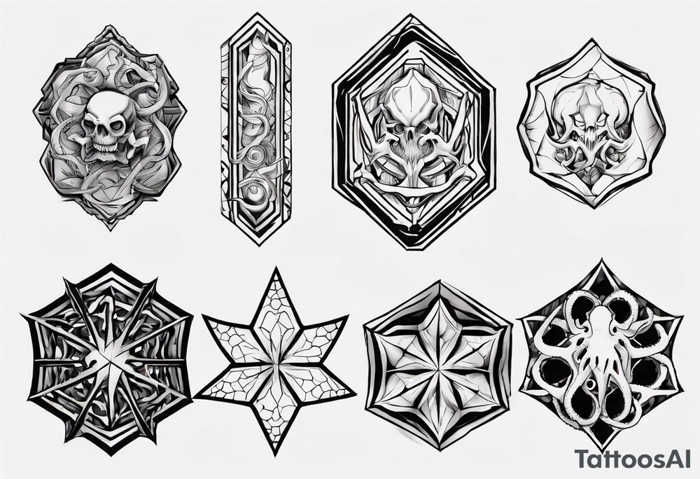 Octogon pattern tattoo idea