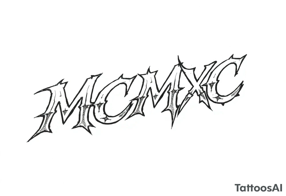 “MCMXC” tattoo idea