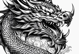firedragon mask tattoo idea