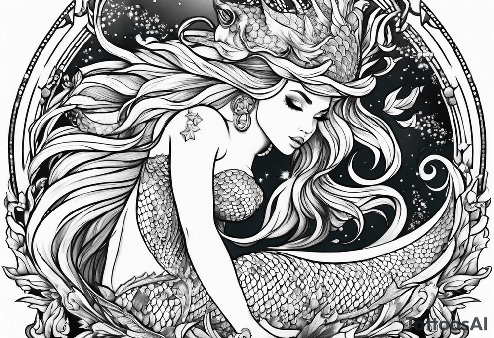 Mermaid tattoo idea