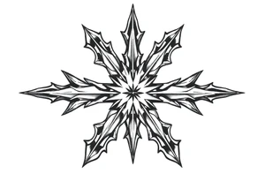 Abstract asterisk tattoo idea