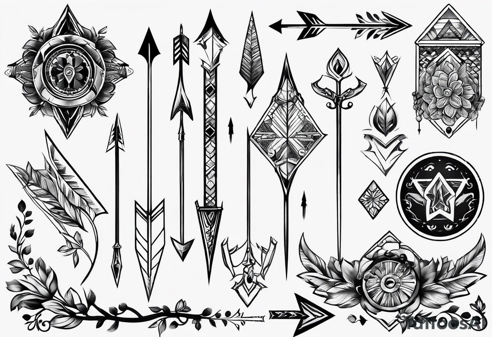 arrow only tattoo idea