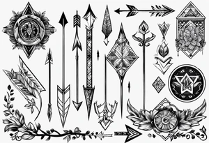 arrow only tattoo idea