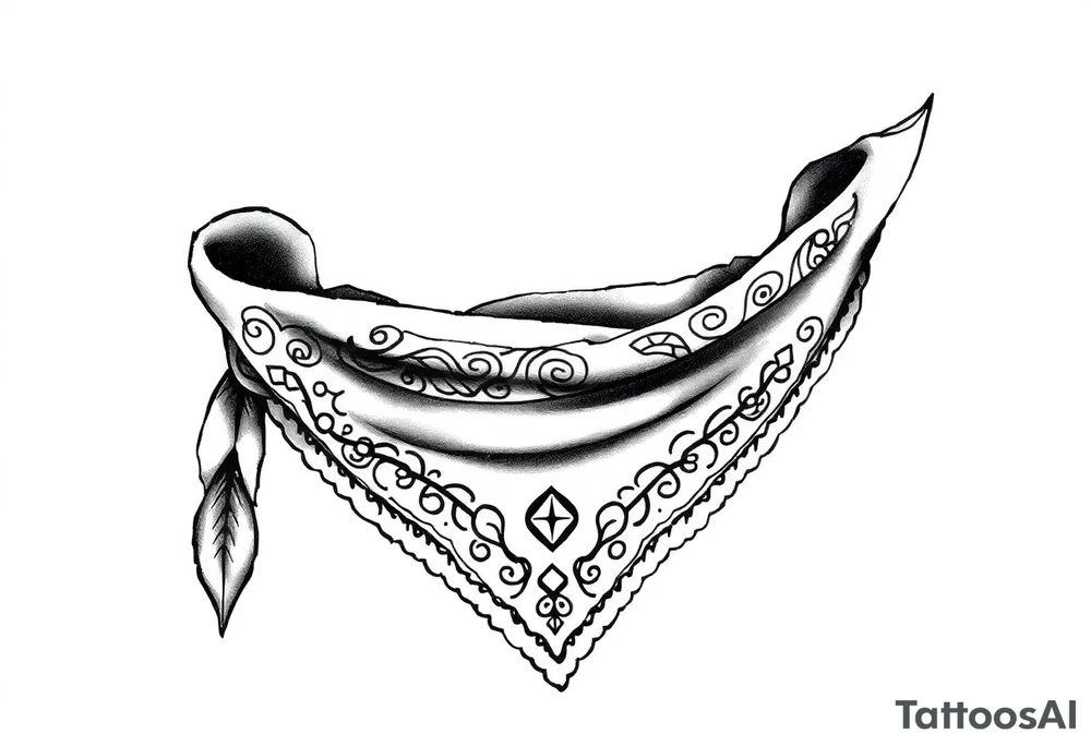 Bandana pattern tattoo idea