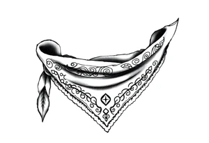 Bandana pattern tattoo idea
