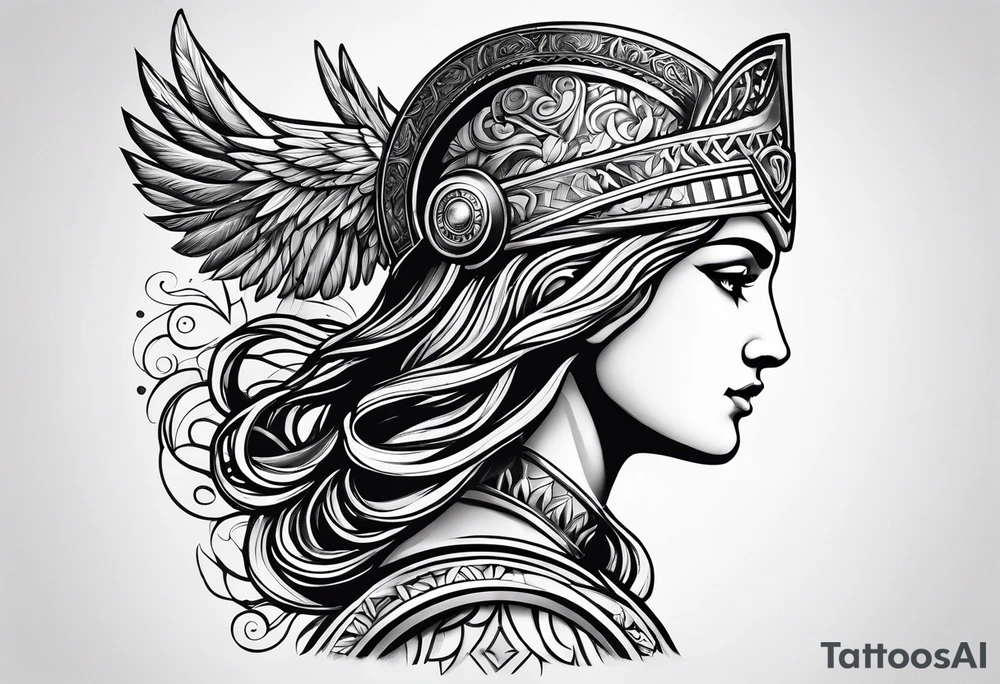 Greek Athena tattoo idea