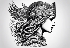Greek Athena tattoo idea