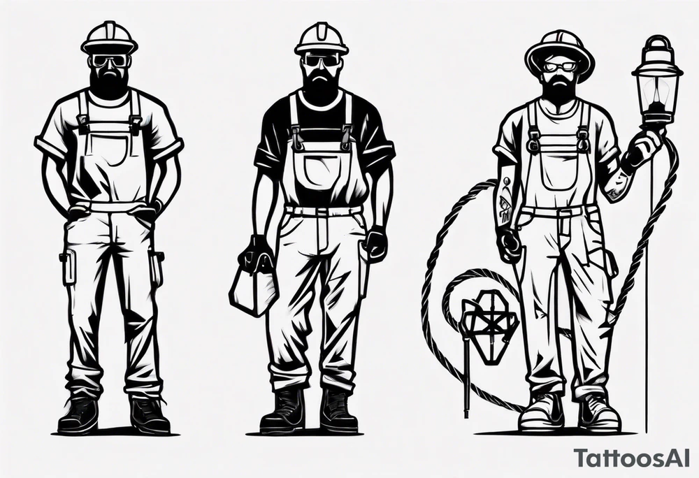 power line utility worker tattoo idea