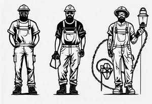 power line utility worker tattoo idea