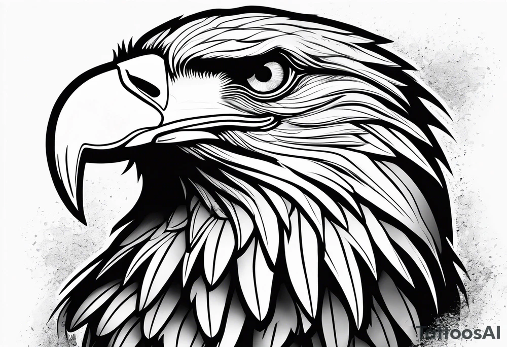 Eagle with two heads tattoo idea