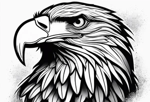 Eagle with two heads tattoo idea